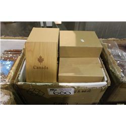 BOX OF ASSORTED WOODEN GIFTWARE