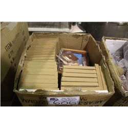 BOX OF ASSORTED WOODEN GIFTWARE