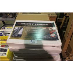 PALLET OF TRUCK MATS AND BUG GUARDS