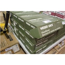 LOT OF GREEN BOX OF WEISER LOCK HANDLE SETS