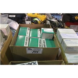 BOX OF ASSORTED WEISER DOOR PREPERATION SETS