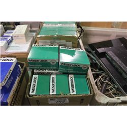 3 BOXES OF ASSORTED PASSAGE LEVER SETS AND KNOBS