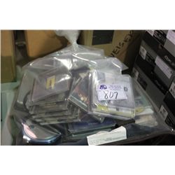 BAG OF CDS, CD PLAYERS AND CASES