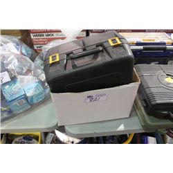 BOX OF TOOLS AND RYOBI SANDER