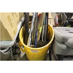 BIN OF ELECTRICAL AND LARGE TOOLS