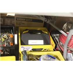 BIN OF ASSORTED TOOLS