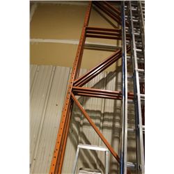 3 LARGE PALLET RACK UPRIGHTS