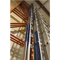 LARGE ALUMINUM EXTENSION LADDER