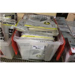 BIN OF KARCHER PAPER FILTER BAGS