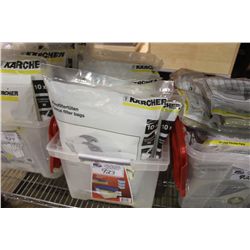 BIN OF KARCHER  FLEECE FILTER BAGS