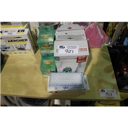 HEPA FILTERS, VACUUM BAGS AND DUST CUP FILTERS