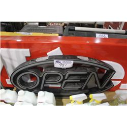 MIELE AND A OPEN SIGN