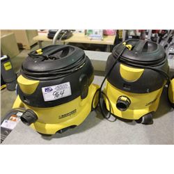 2 KARCHER T12-1 VACUUMS