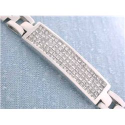 14k White Gold Diamond Bracelet