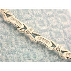 14k Gold Bracelet with Diamonds