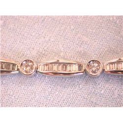 14k Gold Bracelet with Diamonds