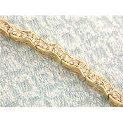 14k Gold Bracelet with Diamonds