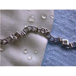 14k White Gold Diamond Bracelet