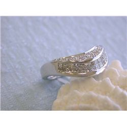 14k Gold Ring with Diamonds