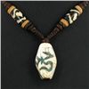 Image 2 : Tibet Shell Agate Bead Nickel Necklace (JEW-3271)