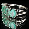 Image 2 : 9.15twc Colombian Emerald 10k Gold Ring (JEW-2901)