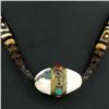 Image 2 : Tibet Shell Agate Bead Choker Necklace (JEW-3185)