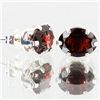 Image 2 : 5.38twc Red Garnet Sterling Earrings (JEW-2645)