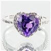 Image 1 : 12.84twc Amethyst Diamond Gold Vermeil Ring (JEW-3399)