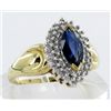Image 2 : 1.7ct Ceylon Blue Sapphire & Diamond 10k Ring (JEW-1506)