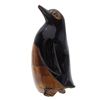 Image 1 : Water Buffalo Horn Scrimshaw Penguin RARE (CLB-437)