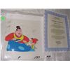 Image 1 : vintage original cartoon cel with cert of auth (COA) and under drawing, Pinocchio