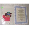 Image 1 : vintage original cartoon cel with cert of auth (COA) and under drawing, Pinocchio