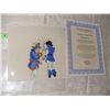 Image 1 : vintage original cartoon cel with cert of auth (COA) and under drawing, The three Musketeers