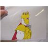 Image 2 : vintage original cartoon cel with cert of auth (COA) and under drawing, King Arthur