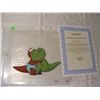 Image 1 : vintage original cartoon cel with cert of auth (COA) Dino Babies