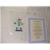 Image 1 : vintage original cartoon cel with cert of auth (COA) and under drawing, The three Musketeers