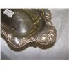 Image 2 : sterling oval fancy dish, dated 1875-1900 with floral edge 1 x 8