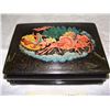 Image 1 : Russian lacquer box "Troika" (3 horse & sled) made in Palekh