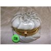 Image 1 : Wave Crest scenic lidded dresser jar 2 1/2 x  5 1/4