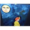 Image 2 : oil painting on canvas by Jane Adams titled She Turned Her Back On the Moon, with letter and COA