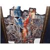 Image 2 : ORIGINAL PAINTING ON CANVAS BY KIMBALL! untitled (manyfaces) 34x28 1/2 art 29 1/4 x 23 1/2