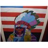 Image 2 : incredible Limited Edition Serigraph of "O, SAY CAN YOU SEE" Numbered & Hand-Signed  by JOHN NIETO