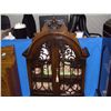 Image 2 : STUNNING ANTIQUE WALNUT FALL FRONT SECRETARY CHINA WITH CARVED ARCHED TOP SSR  78 1/2