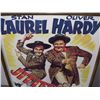 Image 2 : framed movie poster of Laurel and Hardy titled "Jitterbugs" MO64 (1964?) 28 3/4 x 21 art 27 3/4 x 19