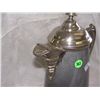 Image 2 : ANTIQUE GRAY GRANITEWARE ENAMELWARE & SILVER PLATED COFFEE POT
