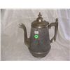 Image 1 : ANTIQUE GRAY GRANITEWARE ENAMELWARE & PEWTER COFFEE POT