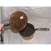 Image 2 : vintage copper sauce pan with lid, marked JBFL