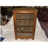 Image 1 : antique oak gen Store Display Cabinet / Box / case with partial label on side