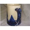 Image 2 : authentic, Old Sleepy Eye White and Cobalt pitcher, as seen, minor hairline, chips