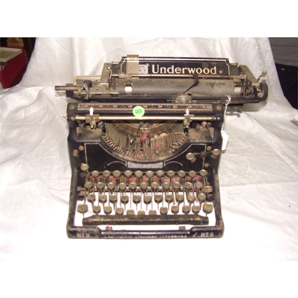 antique Underwood No 5 typewriter, as seen